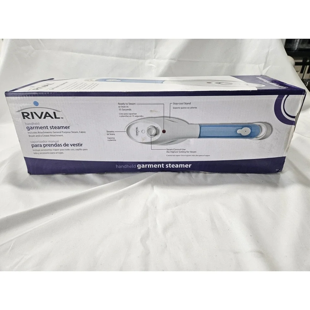 Rival Handheld Garment Steamer w/ Attachments / Model 11570